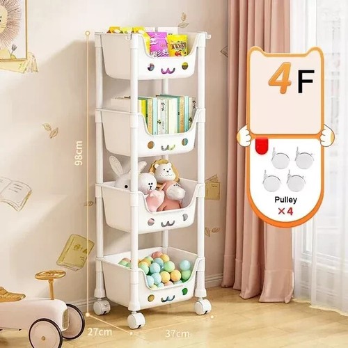 Tier storage rack trolley - storage,