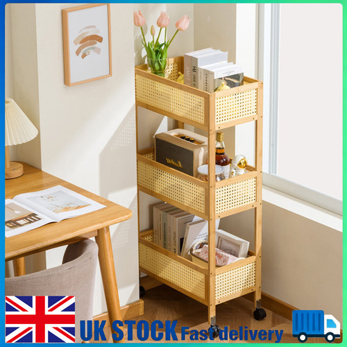 Tier bamboo trolley - 3-tier,