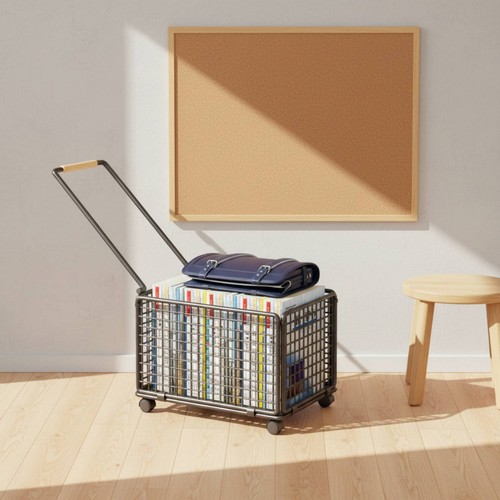 Deskside storage trolley with - storage,