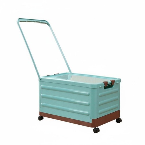 Foldable wheeled book crate - wheeled,
