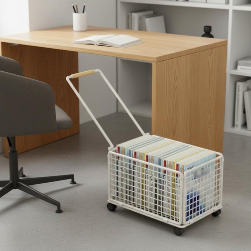 Deskside storage trolley with - trolley,