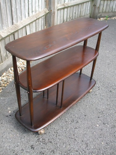 Vintage ercol book - book, trolley