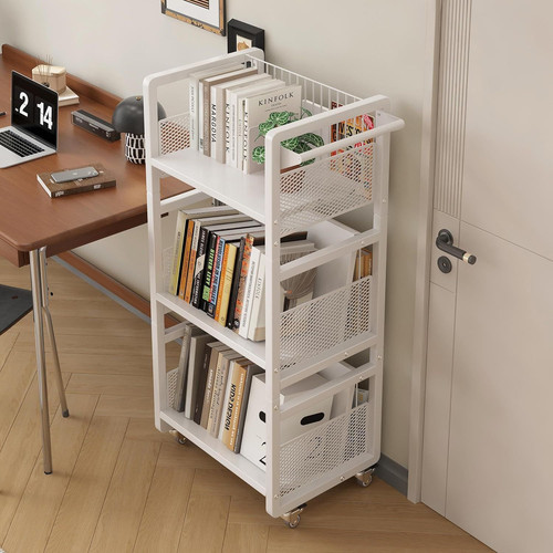 Book trolley with magnetic - with,